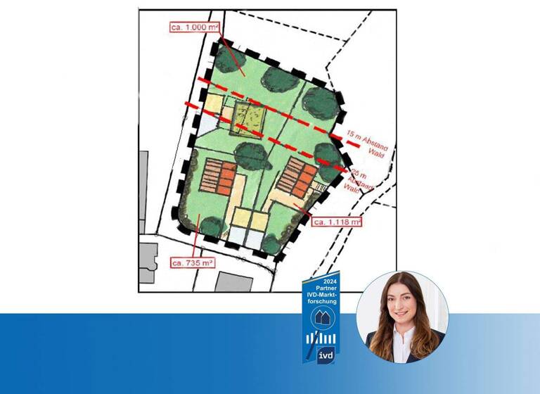 Grundstück zum Kauf 890.000 € 2.854 m² Grundstück Hagenhausen Altdorf 90518