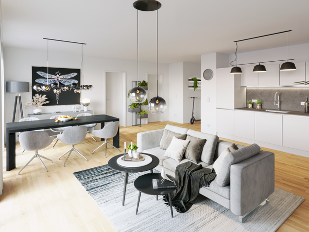 Wohnung zum Kauf - Neubau provisionsfrei 385.000 € 2 Zimmer 66,6 m² 1. Geschoss Margarete-Füßer-Straße 10 Huckingen Duisburg 47259