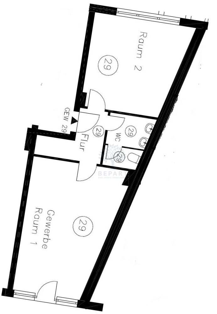 Laden zum Kauf provisionsfrei 5.717 € 2 Zimmer 50,6 m²<br/>Verkaufsfläche Rigaer Str. 42 A Friedrichshain Berlin 10247