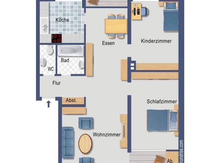 Wohnung zum Kauf provisionsfrei 309.000 € 3 Zimmer 82,7 m² 3. Geschoss Josef-Gockeln-Straße 11 Neubrück Köln 51109