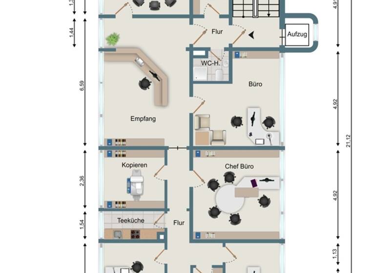 Bürofläche zur Miete 1.300 € 163,9 m² Bürofläche Fallingbostel 29683