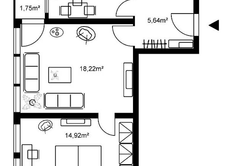Wohnung zur Miete 623 € 2 Zimmer 56 m² 7. Geschoss frei ab sofort Kölner Straße 1 Delkenheim Wiesbaden 65205