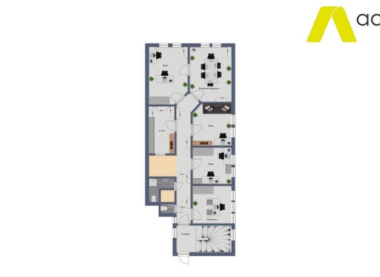 Bürofläche zur Miete provisionsfrei 1.200 € 6 Zimmer Markt 11 Zentrum Jena 07743