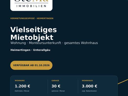 Wohnung zur Miete 1.200 € 3 Zimmer 85 m² Geschoss 1/2 frei ab 01.10.2026 Heimertingen 87751