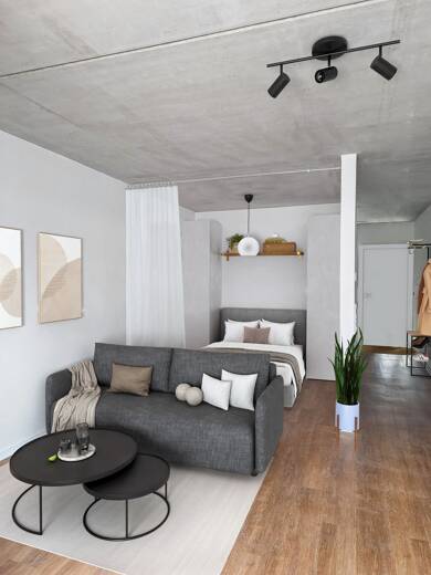 Wohnung zur Miete 1.390 € 1 Zimmer 43 m² 1. Geschoss frei ab sofort Fuhlsbüttel Hamburg 22335
