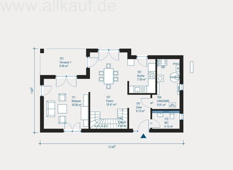 Einfamilienhaus zum Kauf 570.700 € 4 Zimmer 159 m² 500 m² Grundstück Schafhof Neumarkt in der Oberpfalz 92318