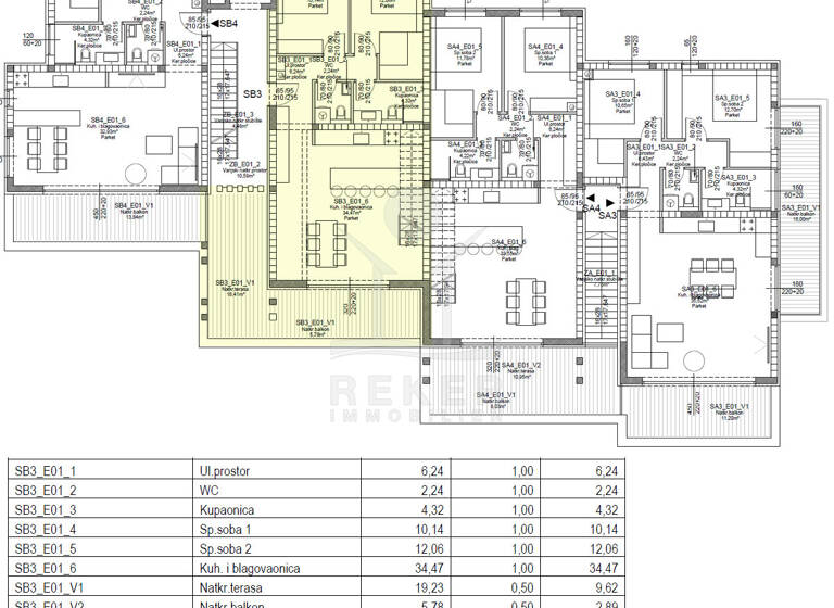 Penthouse zum Kauf - Erstbezug 643.000 € 4 Zimmer 164 m² 1. Geschoss Nin 23232