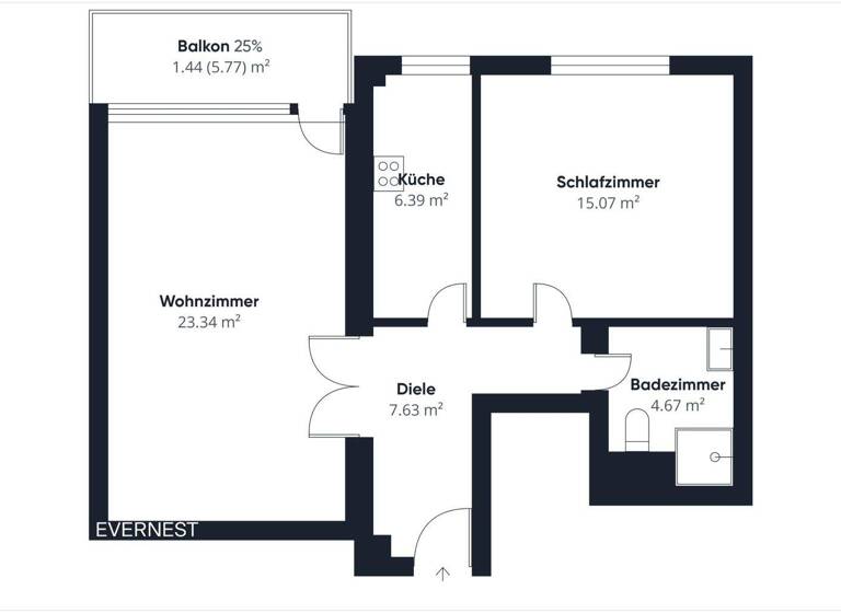 Wohnung zum Kauf 159.000 € 2 Zimmer 66 m² 3. Geschoss Berenbostel Garbsen 30827