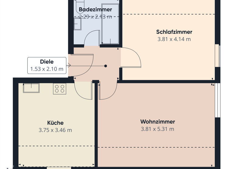 Wohnung zum Kauf 215.000 € 1,5 Zimmer 51 m² Lechhausen Augsburg 86165
