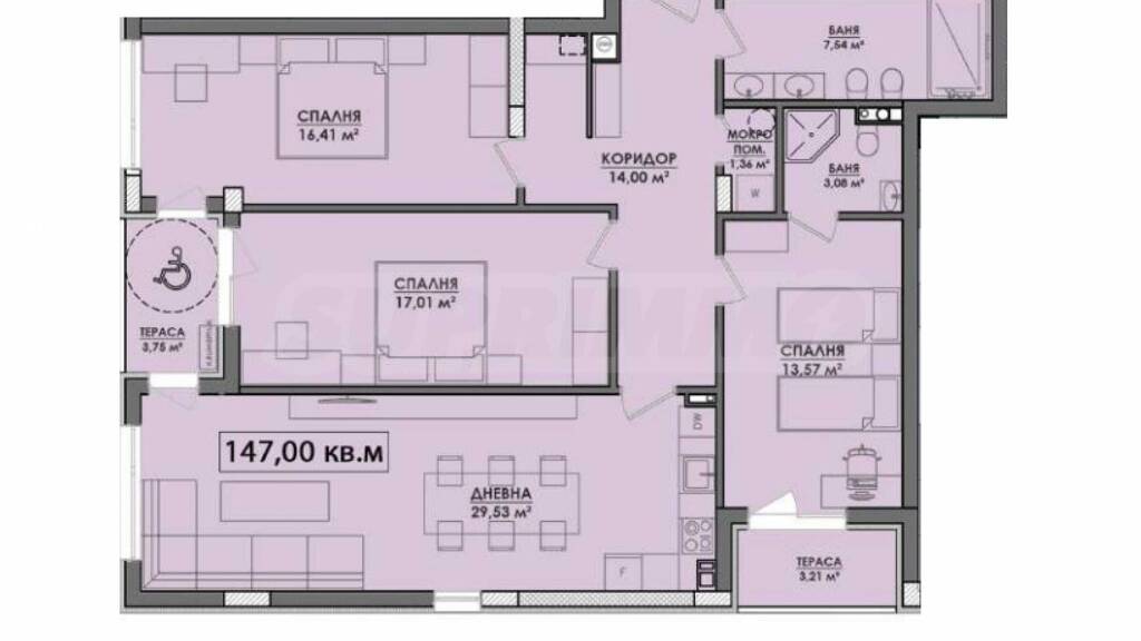 Studio zum Kauf 142.590 € 4 Zimmer 147 m² Burgas