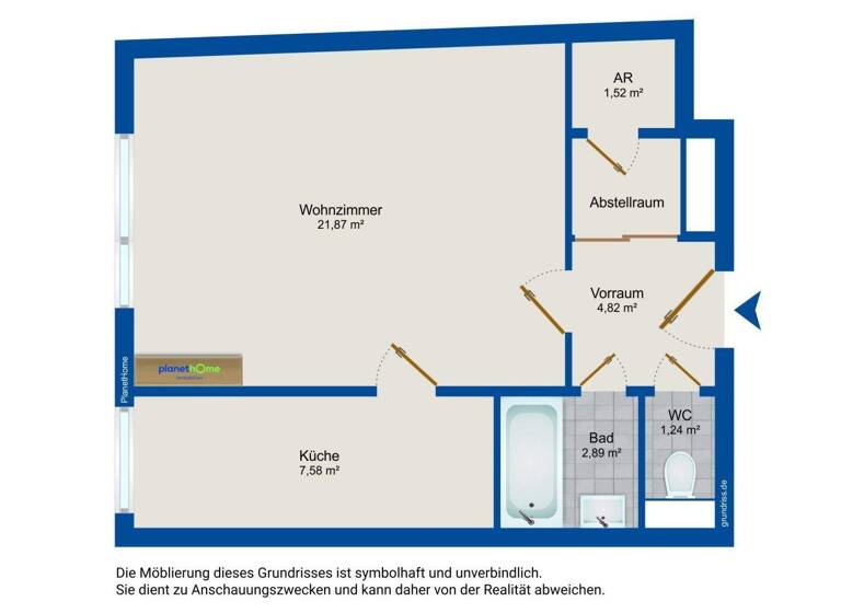 Studio zum Kauf 198.450 € 1 Zimmer 40,5 m² 1. Geschoss Wien 1080