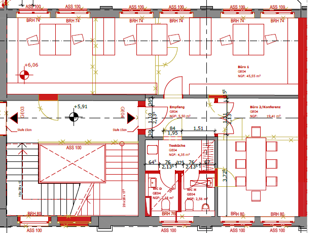 Bürofläche zur Miete provisionsfrei 16 € 88,5 m²<br/>Bürofläche Wilhelm-Sammet-Str. 89 Gohlis - Mitte Leipzig 04157