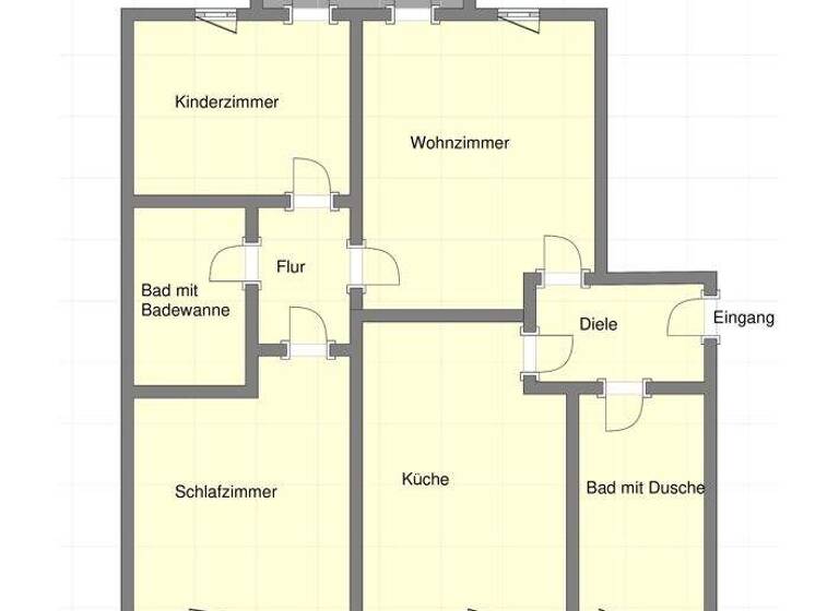 Wohnung zum Kauf 850.000 € 3 Zimmer 77 m² 1. Geschoss Schellingstr. 103a Maxvorstadt München 80798