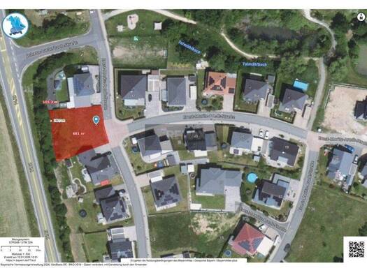 Grundstück zum Kauf 284.999 € 687 m² Grundstück Eckersdorf 95488