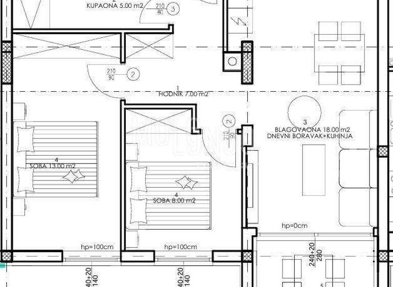 Wohnung zum Kauf 154.000 € 3 Zimmer 55 m² 1. Geschoss Veli vrh, Pula Veli Vrh - Industrijska zona