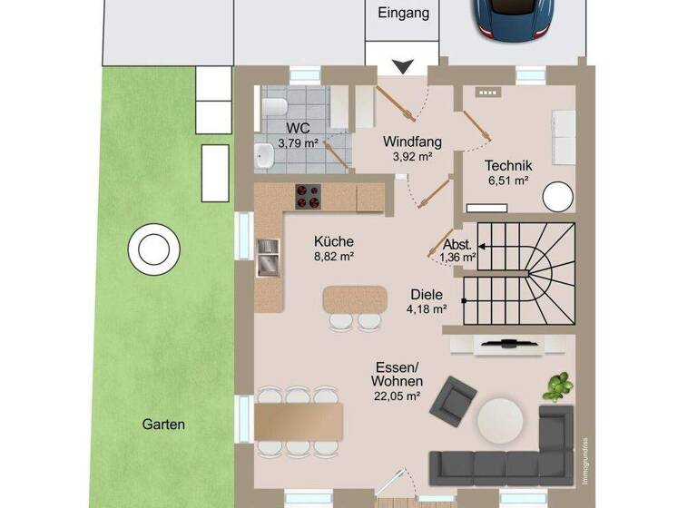 Reihenendhaus zum Kauf - Erstbezug provisionsfrei 4 Zimmer 110 m² 250 m² Grundstück frei ab sofort Straubing 94315