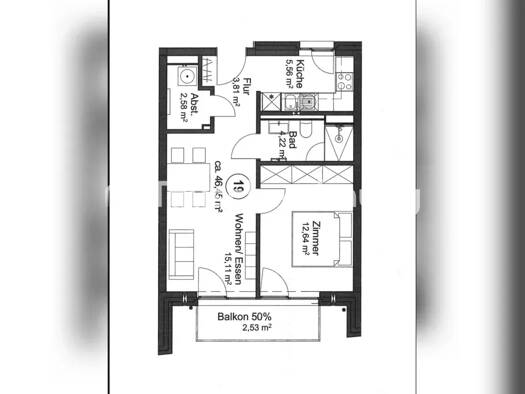 Wohnung zur Miete Tauschwohnung 750 € 2 Zimmer 48 m² Garstedt Norderstedt 22850