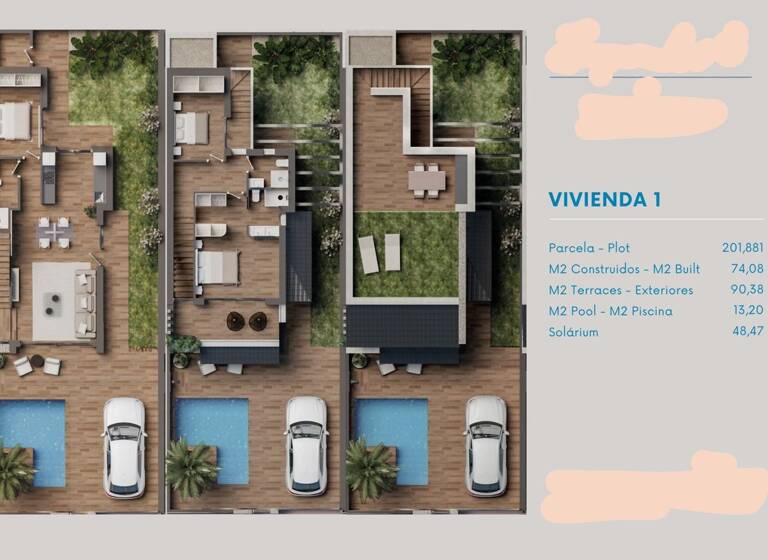 Villa zum Kauf - Erstbezug provisionsfrei 469.900 € 4 Zimmer 160 m² 200 m² Grundstück San Pedro del Pinatar 30740