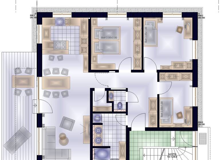 Wohnung zum Kauf - Erstbezug provisionsfrei 610.000 € 4 Zimmer 103 m² Bechen Durach - Bechen 87471