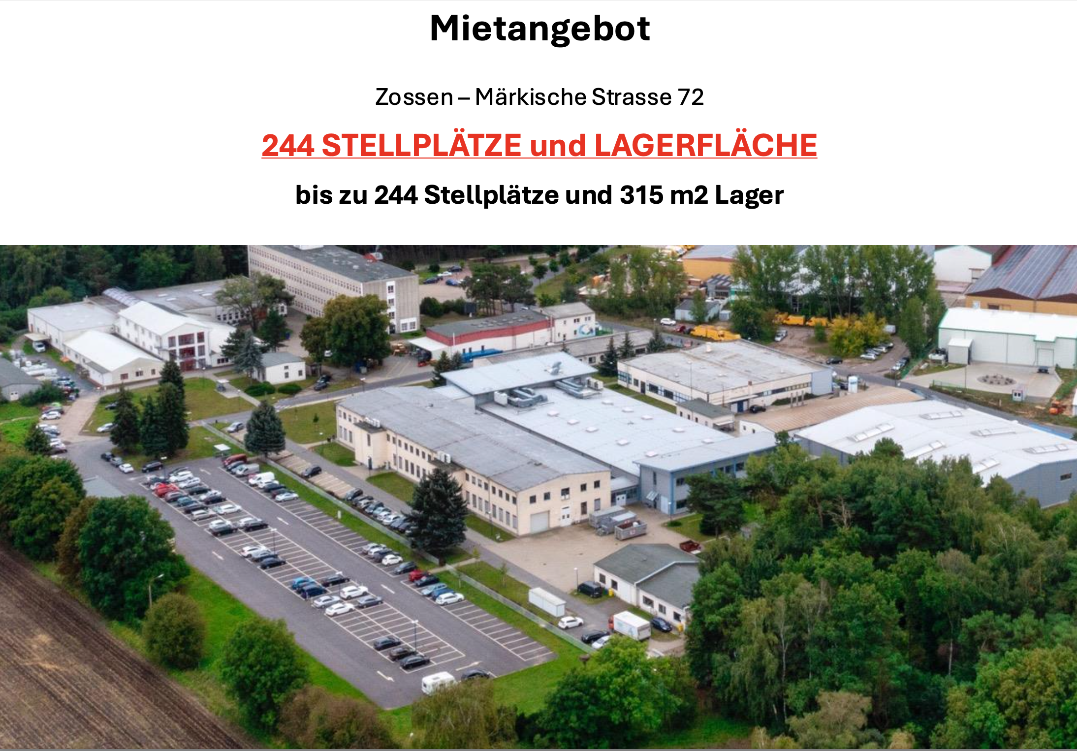 Gewerbegrundstück zur Miete provisionsfrei 9.600 € 6.500 m²<br/>Grundstück Dabendorf Zossen 15806