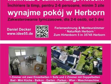 WG-Zimmer zur Miete Wohnen auf Zeit 18 € 60 m² 1. Geschoss Dillenburg 35683