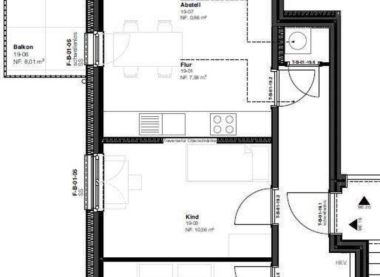 Wohnung zur Miete - Erstbezug 1.104 € 3 Zimmer 69 m² 1. Geschoss frei ab 01.07.2026 Trachauer Straße 27 Mickten Dresden 01139