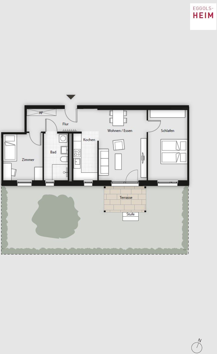 Wohnung zum Kauf 407.360 € 3 Zimmer 72,2 m²<br/>Wohnfläche St.-Franziskus-Straße 2 Eggolsheim Eggolsheim 91330