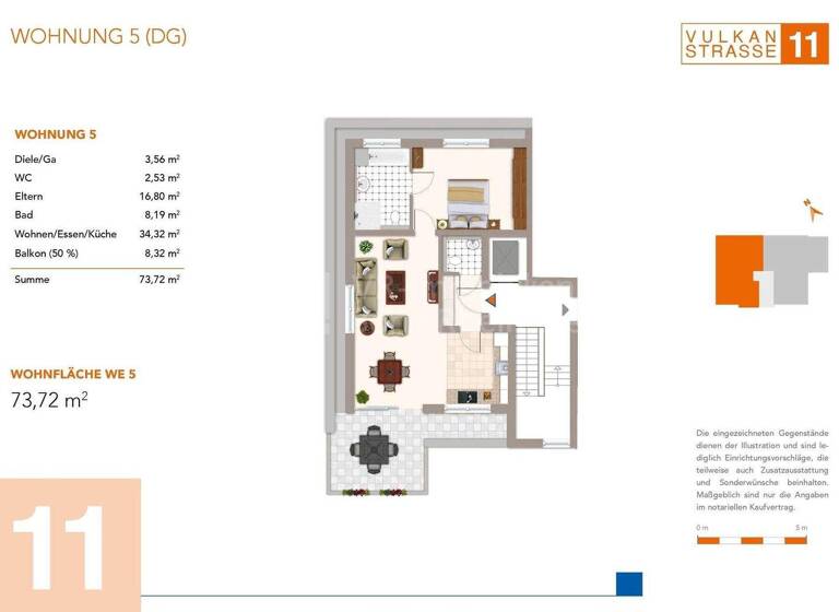 Wohnung zum Kauf - Erstbezug provisionsfrei 419.000 € 2 Zimmer 73,7 m² 2. Geschoss Spich Troisdorf 53842