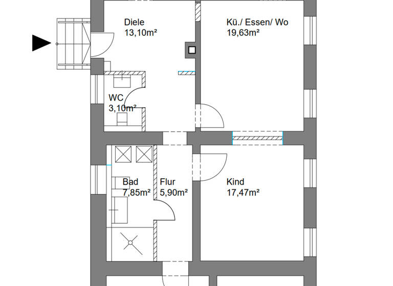 Wohnung zur Miete 1.775 € 3,5 Zimmer 86,7 m² EG frei ab 15.06.2026 Trudering-Riem München 81825