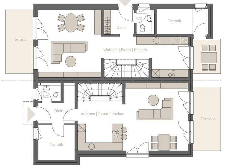 Doppelhaushälfte zum Kauf - Erstbezug provisionsfrei 560.000 € 5 Zimmer 130,9 m² 206,5 m² Grundstück Bergham Nittenau 93149