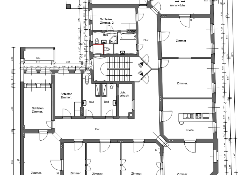 Praxis zur Miete 2.100 € 8 Zimmer 210 m² Bürofläche James-von-Moltke-Straße 35 Innenstadt Görlitz 02826