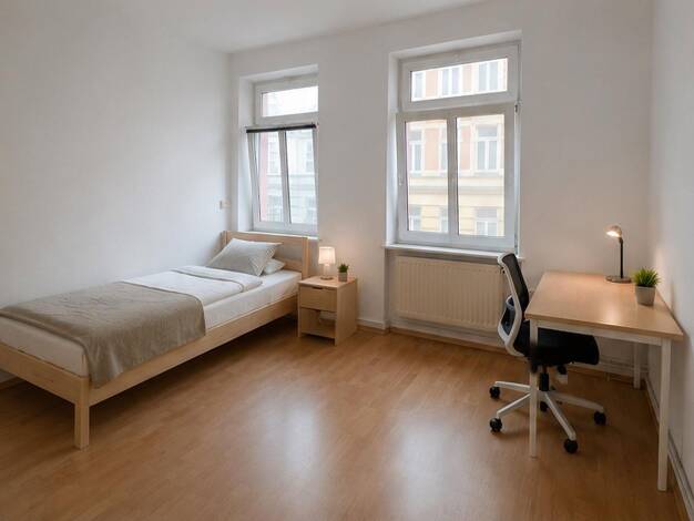 WG-Zimmer zur Miete auf Zeit 265 € 13 m² 1. Geschoss Paulsstadt Schwerin 19053