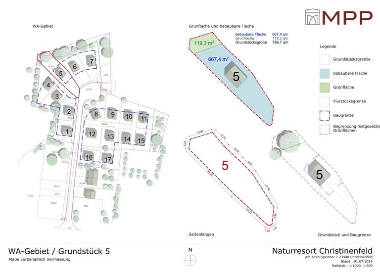 Grundstück zum Kauf 236.100 € 787 m² Grundstück Schöne Aussicht Christinenfeld Klütz / Christinenfeld 23948