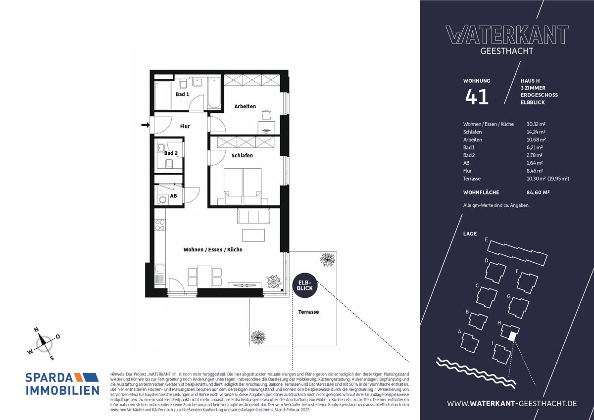 Wohnung zum Kauf provisionsfrei 424.000 € 3 Zimmer 84,6 m²<br/>Wohnfläche Düneberg - Süd, Bez. 4 Geesthacht 21502