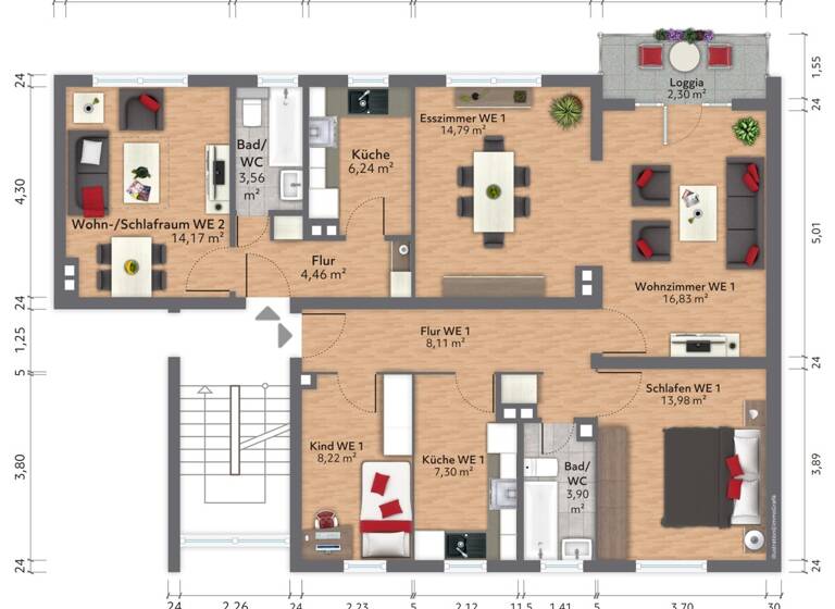Wohnung zum Kauf 329.000 € 4 Zimmer 106 m² Dotzheim Wiesbaden 65199