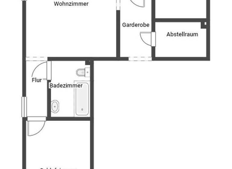 Wohnung zum Kauf 99.000 € 2 Zimmer 59,9 m² 1. Geschoss Vöhringen 72189