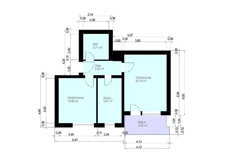Wohnung zum Kauf 159.000 € 2 Zimmer 58,9 m² EG Plüderhausen 73655