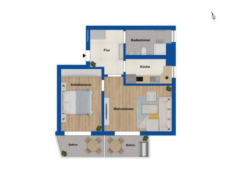 Wohnung zum Kauf 179.000 € 2 Zimmer 57,6 m² Bad Gögging Neustadt an der Donau 93333