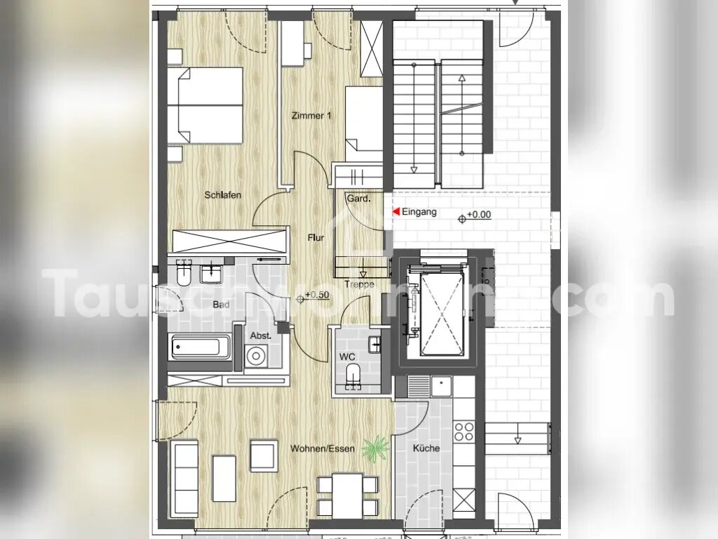 Wohnung zur Miete Tauschwohnung 1.390 € 3 Zimmer 88 m²<br/>Wohnfläche EG<br/>Geschoss Griesheim Frankfurt am Main 60326