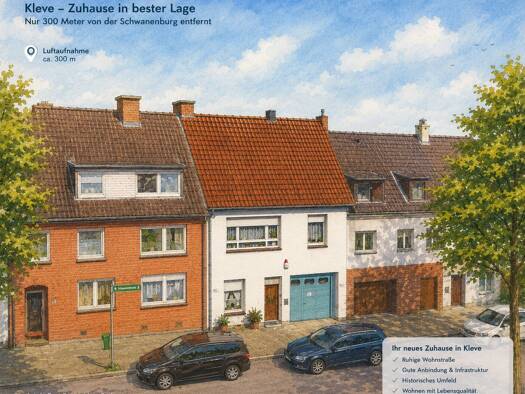 Reihenmittelhaus zum Kauf 335.000 € 6 Zimmer 167 m² 122 m² Grundstück Großer Markt 13 Kleve 47533