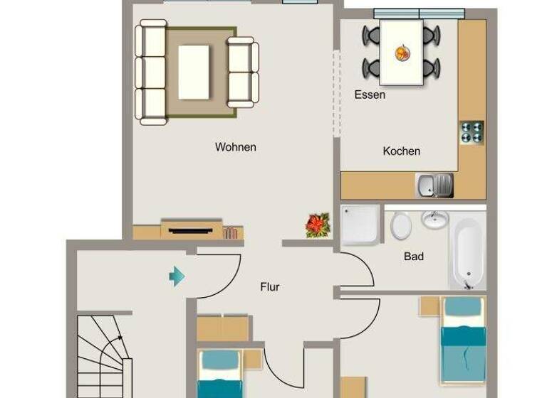 Wohnung zur Miete 1.088 € 3,5 Zimmer 81,9 m² 1. Geschoss frei ab 01.03.2026 Im Tierkamp 2 Holweide Köln 51067