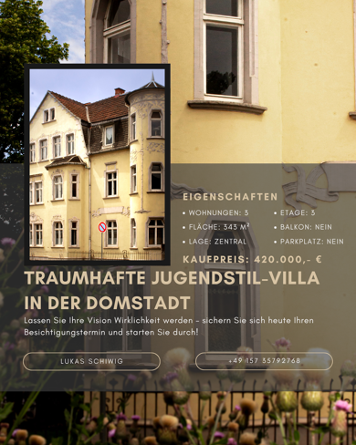Mehrfamilienhaus zum Kauf als Kapitalanlage geeignet 420.000 € 343 m² 312 m² Grundstück Graf-Stauffenberg-Straße 5 Naumburg Naumburg (Saale) 06618