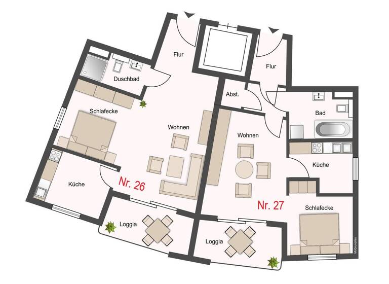 Wohnung zum Kauf 132.000 € 1,5 Zimmer 41,2 m² 2. Geschoss Kalscheuren Hürth 50354