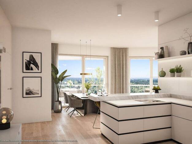 Wohnung zum Kauf - Neubau provisionsfrei 935.000 € 4 Zimmer 113 m² 6. Geschoss Franz-Heubl-Straße 1 Ramersdorf-Perlach München 81735