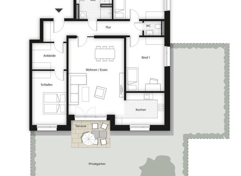 Wohnung zum Kauf - Neubau 703.600 € 4 Zimmer 119,6 m² EG Geschwister-Scholl-Straße 16 Herzo Base Herzogenaurach 91074