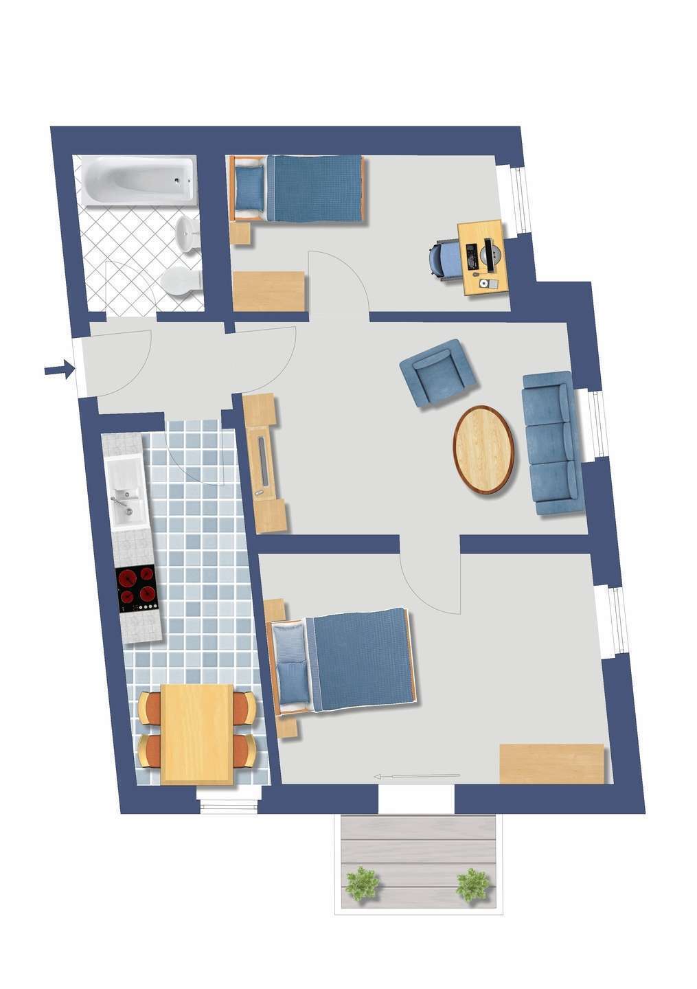 Wohnung zur Miete 862 € 3 Zimmer 58,4 m²<br/>Wohnfläche 2.<br/>Geschoss 01.03.2025<br/>Verfügbarkeit Wilhelm-Franz-Straße 6 Cotta (Weidentalstr.-Ost) Dresden 01157