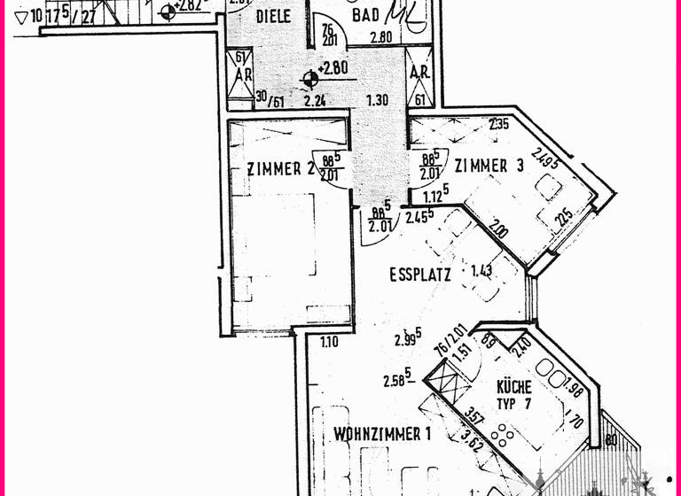 Wohnung zur Miete nur mit Wohnberechtigungsschein 616 € 3 Zimmer 78,1 m²<br/>Wohnfläche 1.<br/>Geschoss Kirchhainer Damm 90b Lichtenrade Berlin 12309