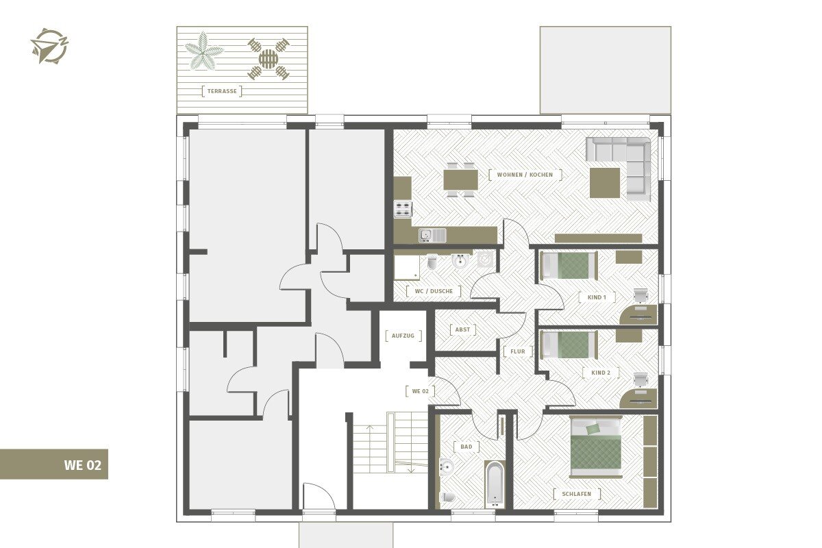 Terrassenwohnung zum Kauf provisionsfrei 630.372 € 4 Zimmer 109 m²<br/>Wohnfläche EG<br/>Geschoss ab sofort<br/>Verfügbarkeit Südvorstadt-Ost (Ackermannstr.) Dresden 01217