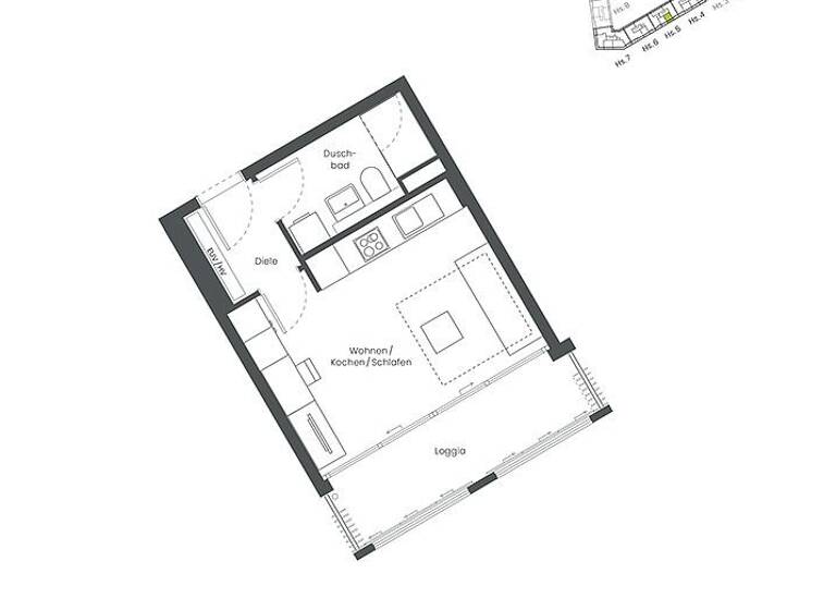 Wohnung zum Kauf - Neubau provisionsfrei 323.000 € 1 Zimmer 31 m²<br/>Wohnfläche 2.<br/>Geschoss Angela-Molitoris-Platz 1 Aubing-Lochhausen-Langwied München 81245