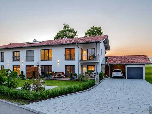 Doppelhaushälfte zum Kauf 624.250 € 5 Zimmer 115 m² 353,5 m² Grundstück Kronecker Straße Karlsdorf Forstern 85659